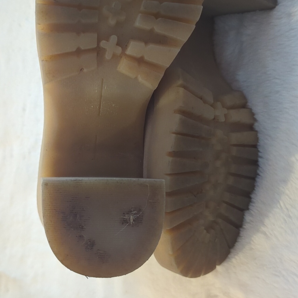 Dolce Vita Celia Tan Chunky Crepe Sole Platform Ankle Boots Women's Size 7.5 - Picture 8 of 8
